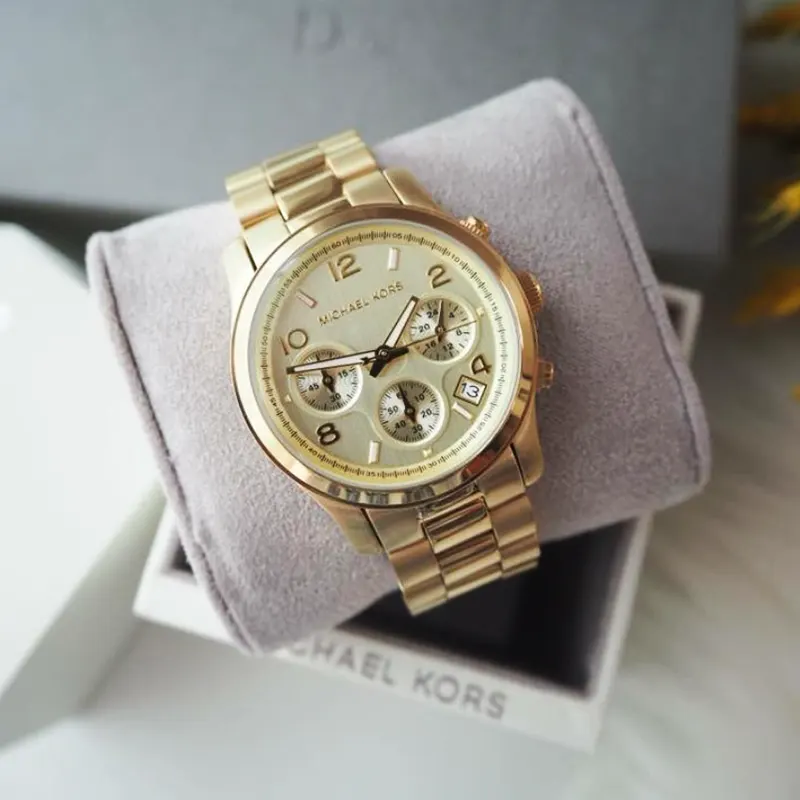 Michael Kors(MK) Chronograph Gold-tone Ladies Watch- MK5055